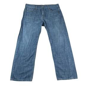 Levi's 569 Mens Size 38x34 Blue Loose Straight Medium Wash Cotton Denim
